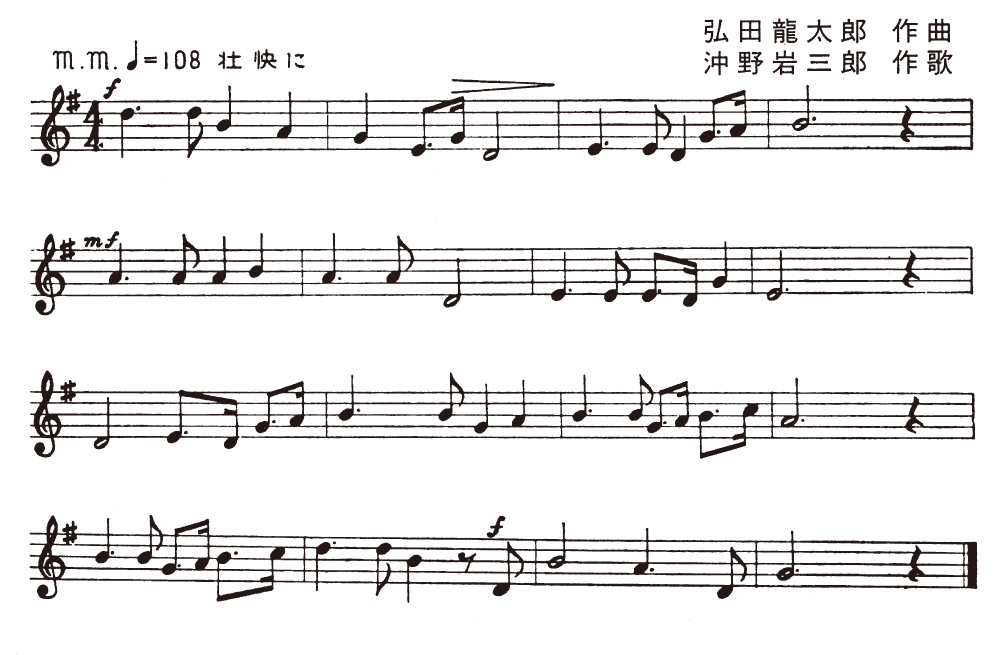 日本大学歯学部々歌楽譜